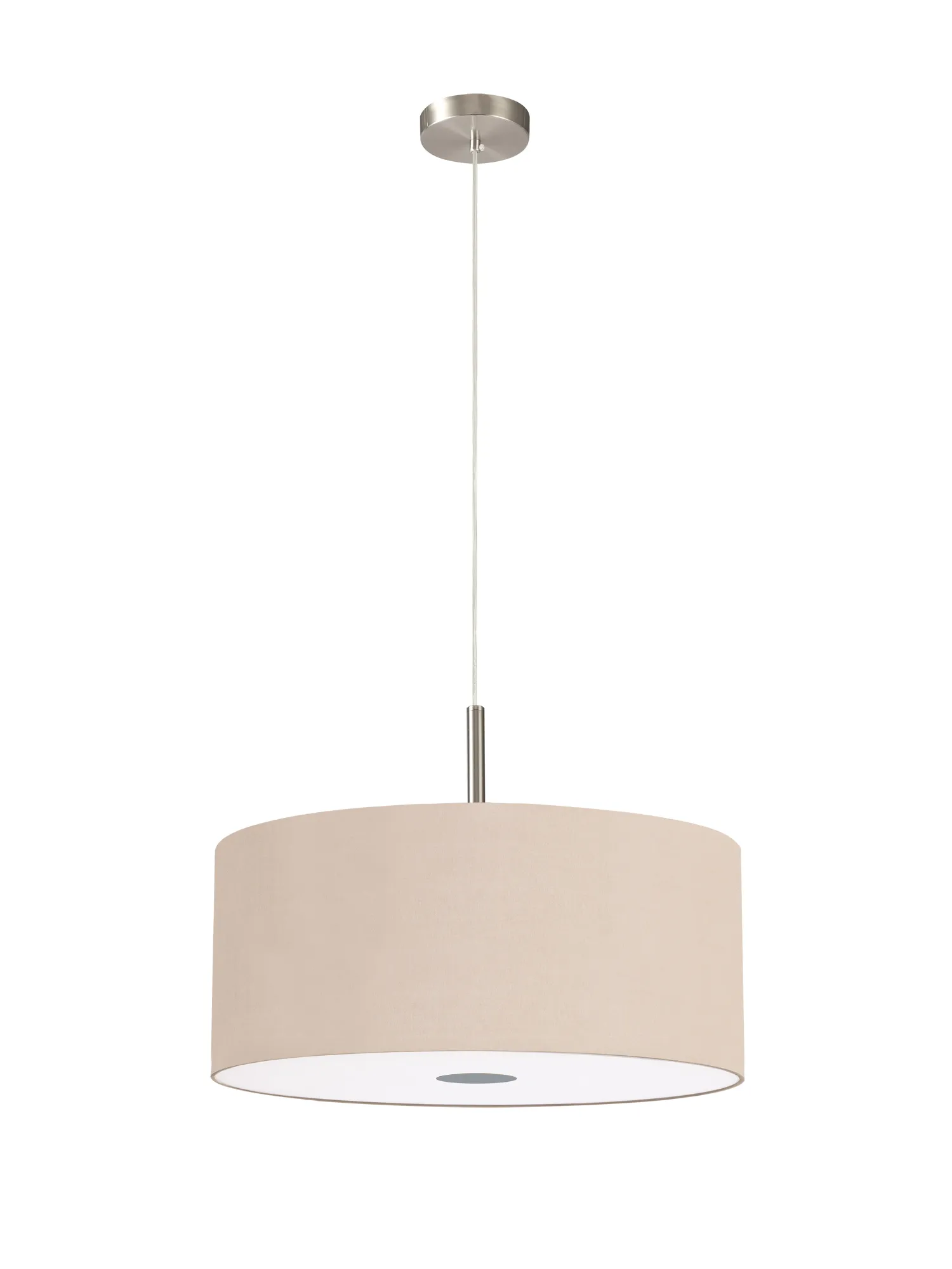 Baymont 50cm 3 Light Pendant Satin Nickel, Antique Gold/Ruby, Frosted Diffuser DK0452  Deco Baymont SN AG